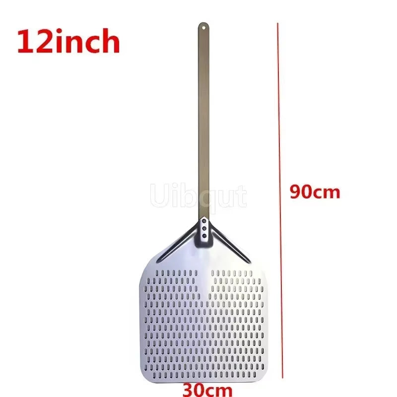 12 14 Inch Big Long Aluminum Pizza Shovel Peel with Long Handle Accessorie Pizza Paddle Spatula Nonstick round Pan Baking Turner