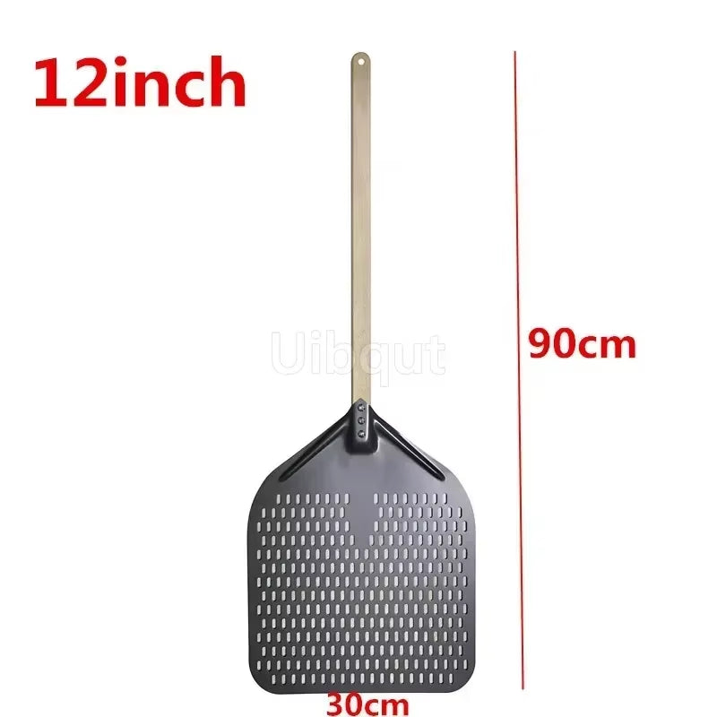 12 14 Inch Big Long Aluminum Pizza Shovel Peel with Long Handle Accessorie Pizza Paddle Spatula Nonstick round Pan Baking Turner