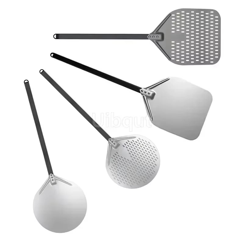 12 14 Inch Big Long Aluminum Pizza Shovel Peel with Long Handle Accessorie Pizza Paddle Spatula Nonstick round Pan Baking Turner