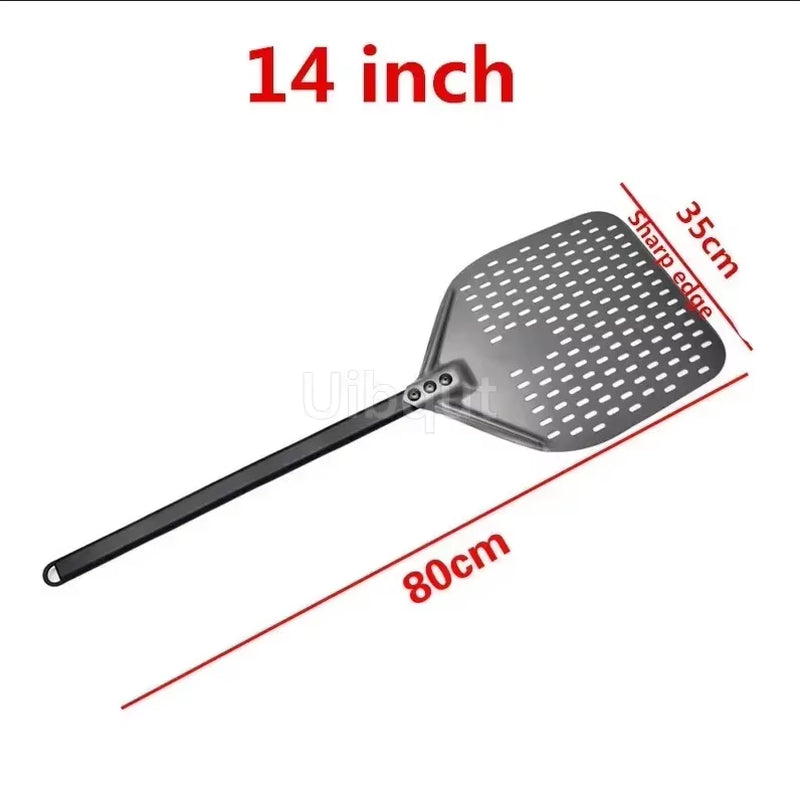 12 14 Inch Big Long Aluminum Pizza Shovel Peel with Long Handle Accessorie Pizza Paddle Spatula Nonstick round Pan Baking Turner